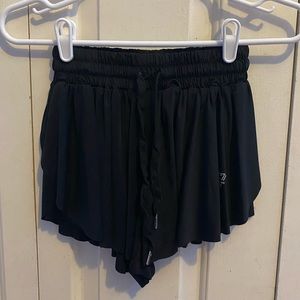 Black flowy shorts